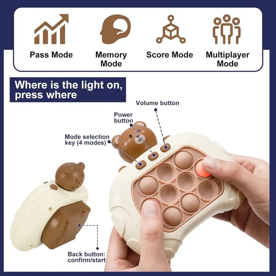 Console Pop Up Toy, Quick Push Game Machine, Light Bubble Puzzle Toy, Electronic Squeeze Poppet Sensory Push Pop Bubble Toy, Anti Pressure Whack A Mole Toy, Autism Sensory Toys for Boys Girls, Rapid Push Puzzle Game Console Pop Up Toy, Quick Push Game Machine, Light Bubble Puzzle Toy, Electronic Squeeze Poppet Sensory Push Pop Bubble Toy, Anti Pressure Whack A Mole Toy, Autism Sensory Toys for Boys Girls, Rapid Push Puzzle Game